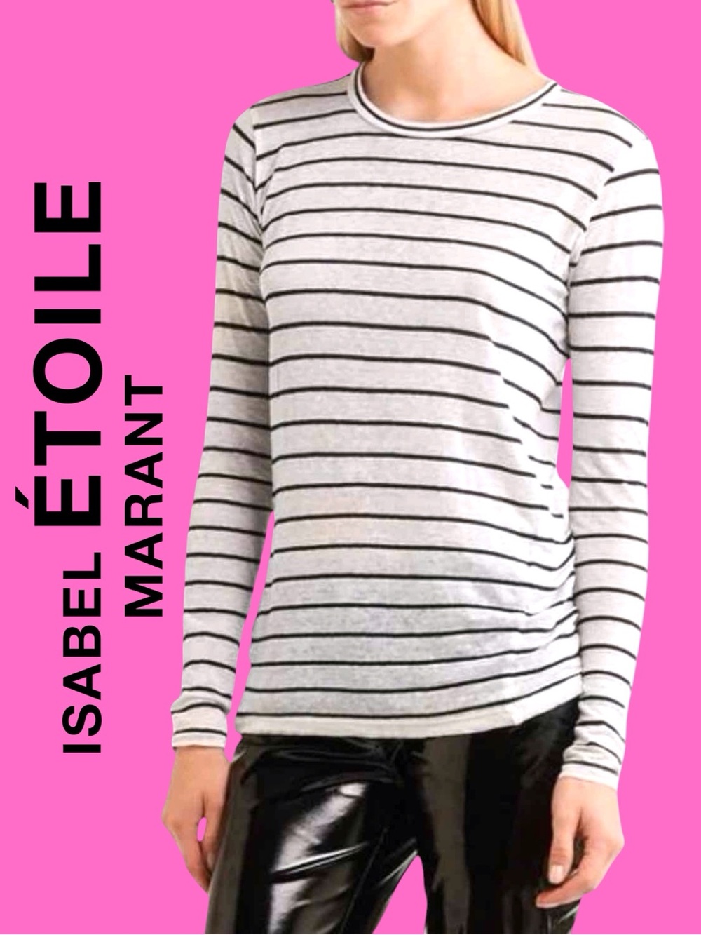Isabel Marant Étoile • Classic Striped Linen & Cotton Tee || Medium